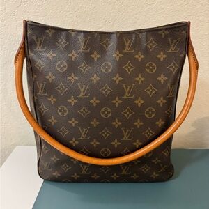 Louis Vuitton Brown Monogram Looping GM Shoulder Bag